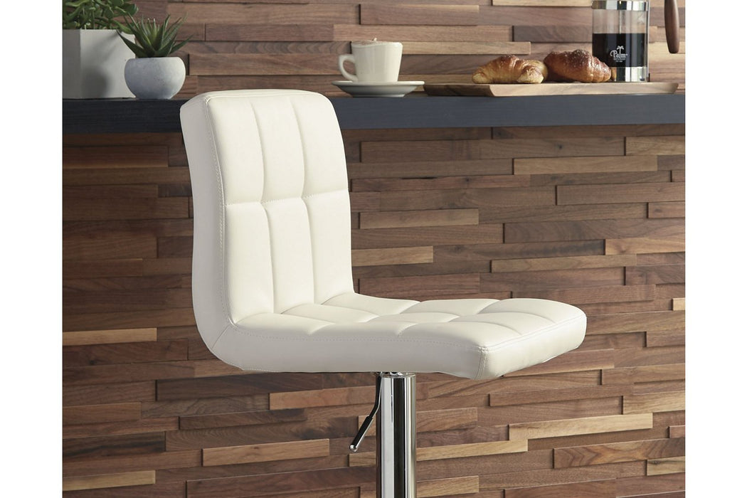 Bellatier Bone Adjustable Height Bar Stool - D120-230 - Gate Furniture