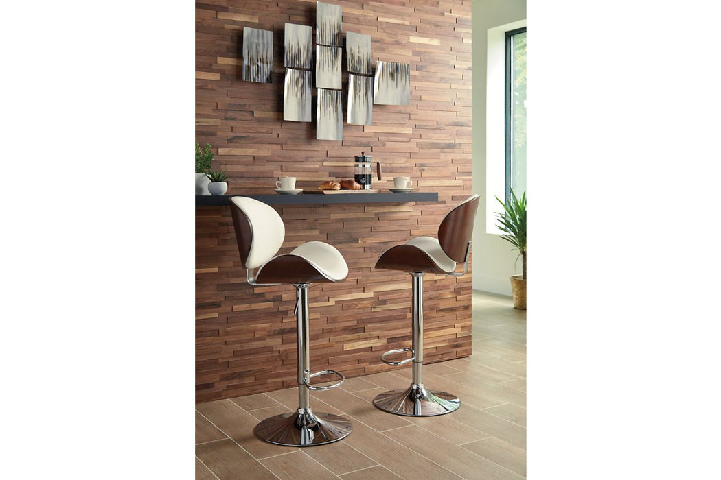 Bellatier Bone Adjustable Height Bar Stool - D120-630 - Gate Furniture