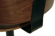 Bellatier Brown Adjustable Height Bar Stool - D120-530 - Gate Furniture