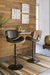 Bellatier Brown Adjustable Height Bar Stool - D120-530 - Gate Furniture