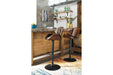 Bellatier Brown Adjustable Height Bar Stool - D120-530 - Gate Furniture