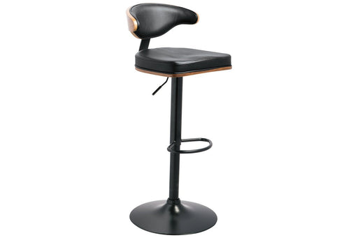 Bellatier Brown/Black Adjustable Height Bar Stool - D120-330 - Gate Furniture