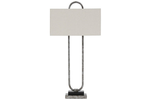 Bennish Antique Silver Finish Table Lamp - L208284 - Gate Furniture