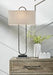 Bennish Antique Silver Finish Table Lamp - L208284 - Gate Furniture