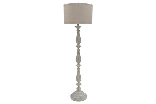 Bernadate Whitewash Floor Lamp - L235341 - Gate Furniture