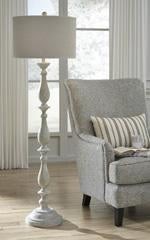 Bernadate Whitewash Floor Lamp - L235341 - Gate Furniture