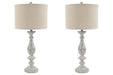 Bernadate Whitewash Table Lamp (Set of 2) - L235344 - Gate Furniture