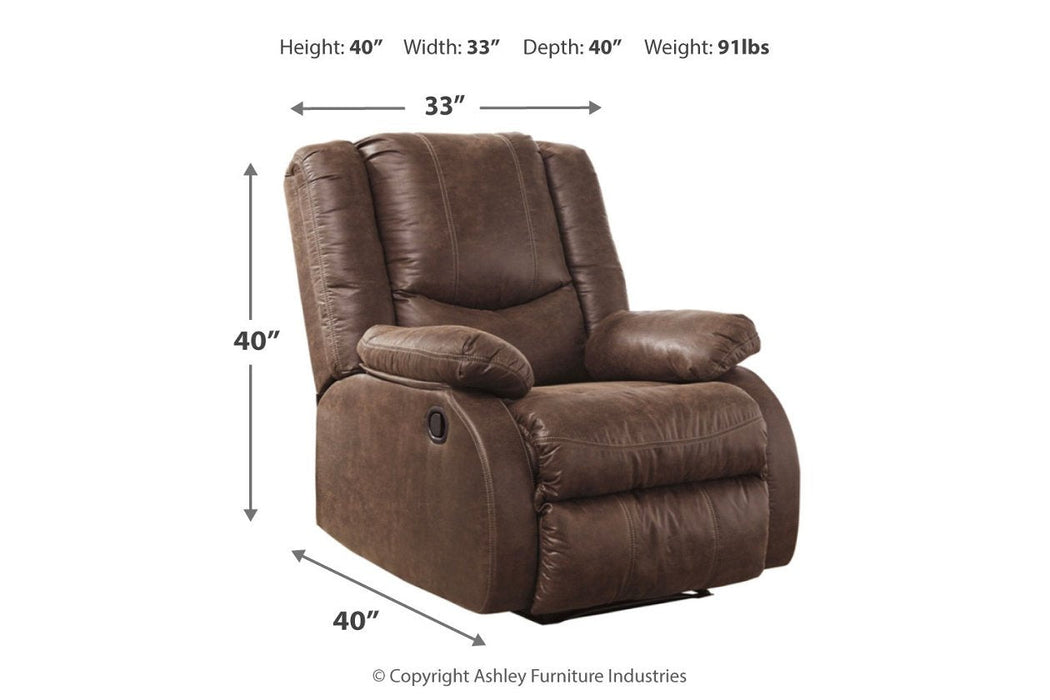 Bladewood Coffee Recliner - 6030529 - Gate Furniture