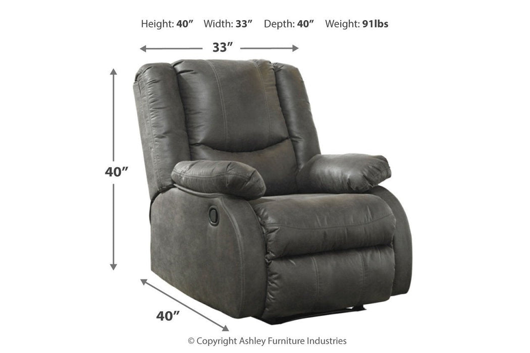 Bladewood Slate Recliner - 6030629 - Gate Furniture