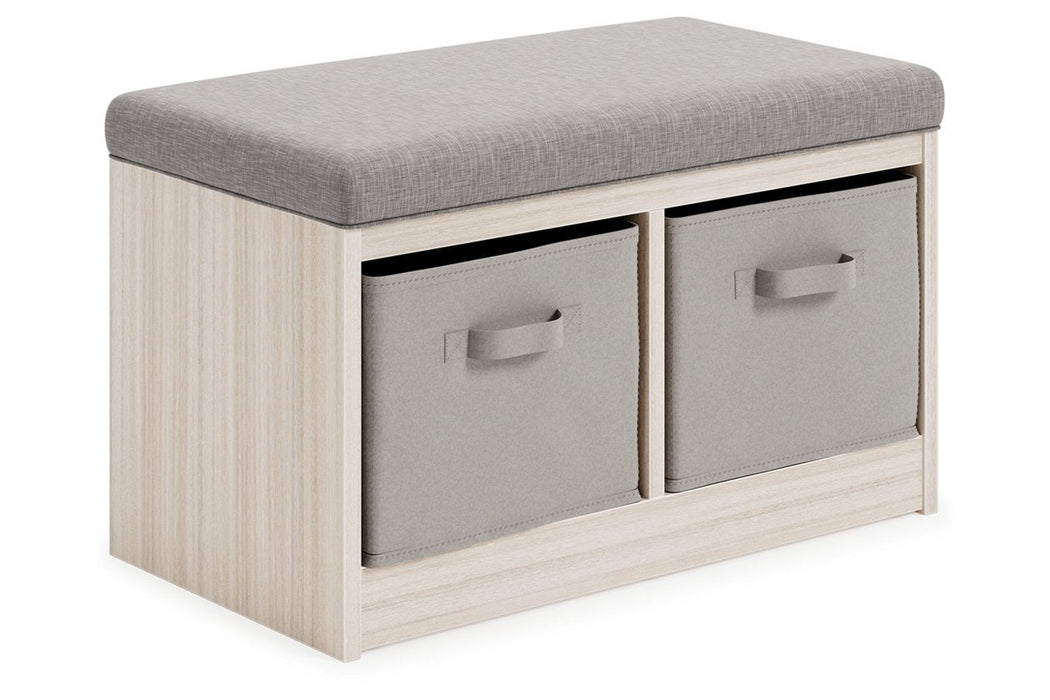 Blariden Gray/Natural Storage Bench - A3000286 - Gate Furniture