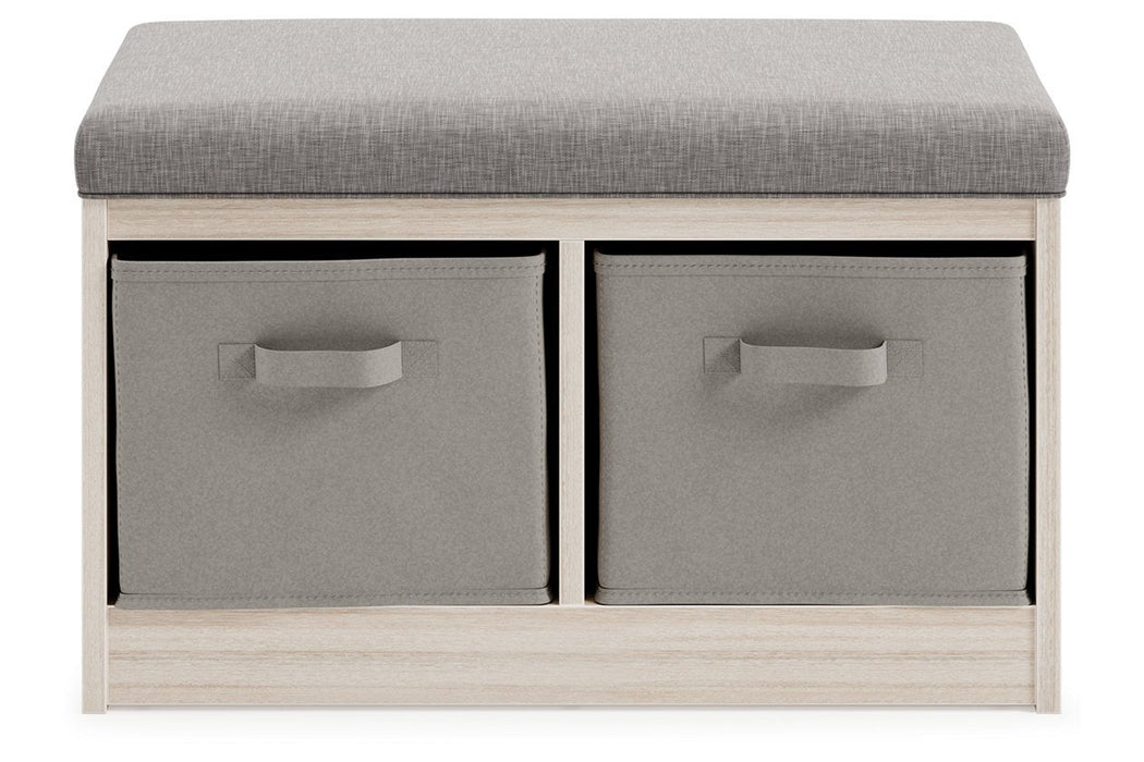 Blariden Gray/Natural Storage Bench - A3000286 - Gate Furniture