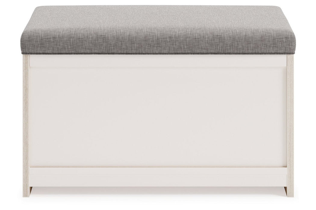 Blariden Gray/Natural Storage Bench - A3000286 - Gate Furniture