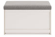 Blariden Gray/Natural Storage Bench - A3000286 - Gate Furniture