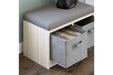 Blariden Gray/Natural Storage Bench - A3000286 - Gate Furniture