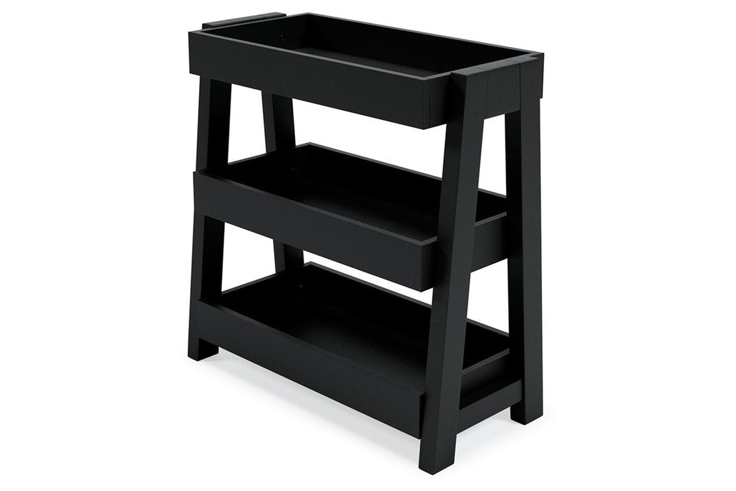 Blariden Metallic Gray Shelf Accent Table - A4000365 - Gate Furniture