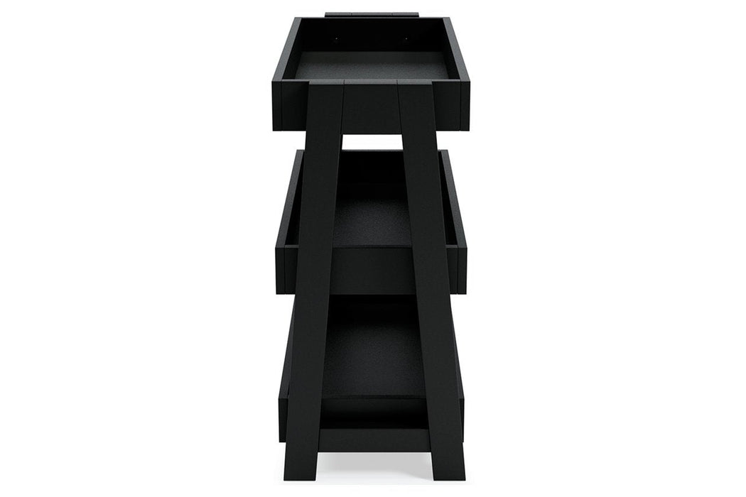Blariden Metallic Gray Shelf Accent Table - A4000365 - Gate Furniture