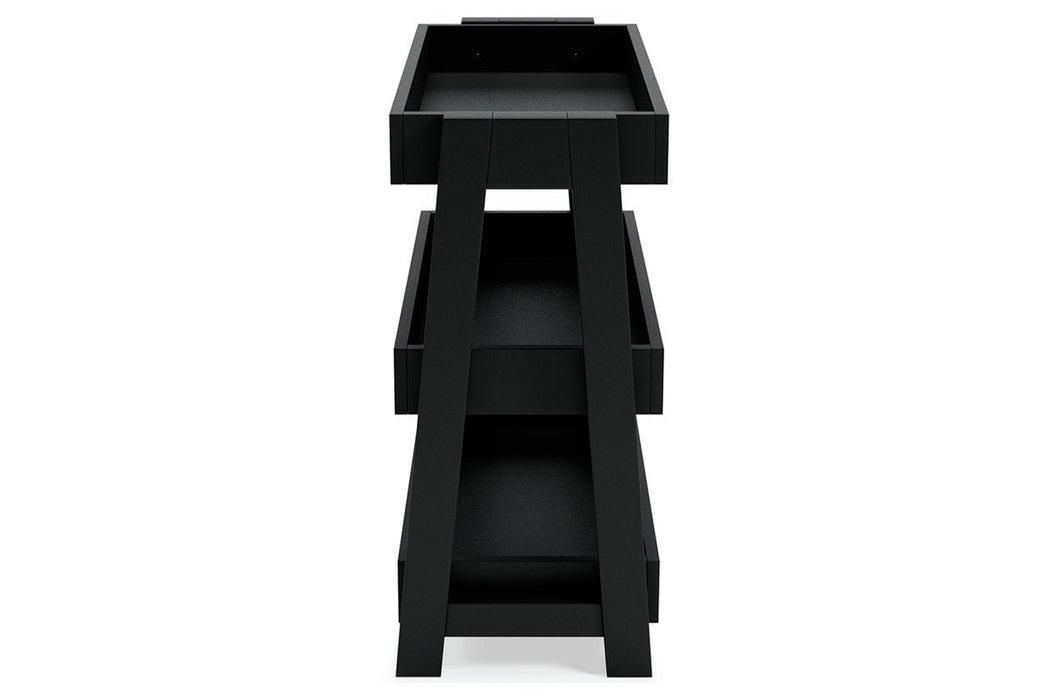 Blariden Metallic Gray Shelf Accent Table - A4000365 - Gate Furniture