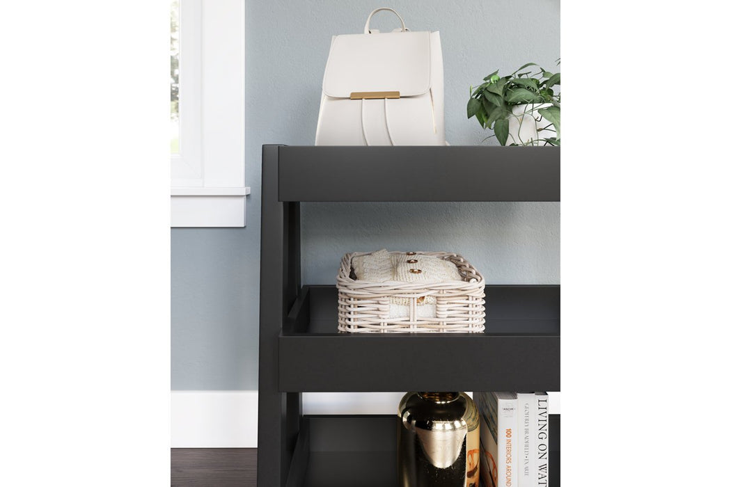 Blariden Metallic Gray Shelf Accent Table - A4000365 - Gate Furniture