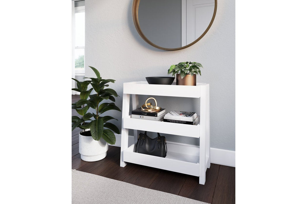 Blariden White Shelf Accent Table - A4000362 - Gate Furniture