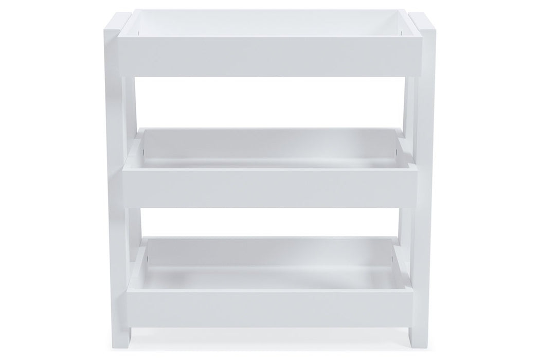 Blariden White Shelf Accent Table - A4000362 - Gate Furniture