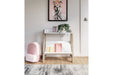 Blariden White/Tan Small Bookcase - A4000361 - Gate Furniture