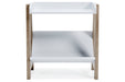 Blariden White/Tan Small Bookcase - A4000361 - Gate Furniture