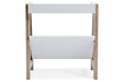 Blariden White/Tan Small Bookcase - A4000361 - Gate Furniture