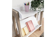 Blariden White/Tan Small Bookcase - A4000361 - Gate Furniture