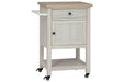 Boderidge Antique White Bar Cart - A4000333 - Gate Furniture
