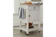 Boderidge Antique White Bar Cart - A4000333 - Gate Furniture