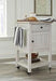 Boderidge Antique White Bar Cart - A4000333 - Gate Furniture