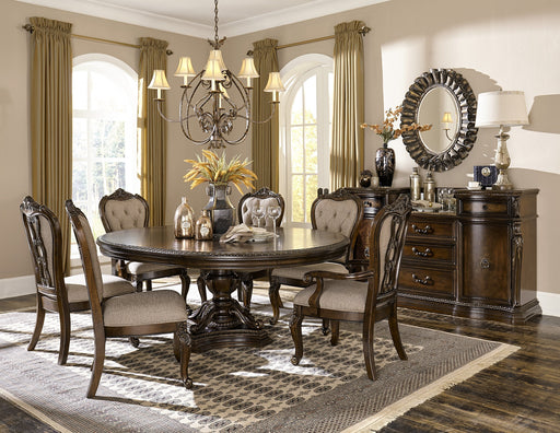 Bonaventure Park Cherry Round/Oval Dining Set - Gate Furniture