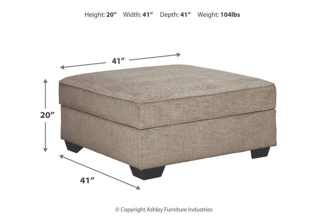 Bovarian Stone Ottoman - 5610311 - Gate Furniture