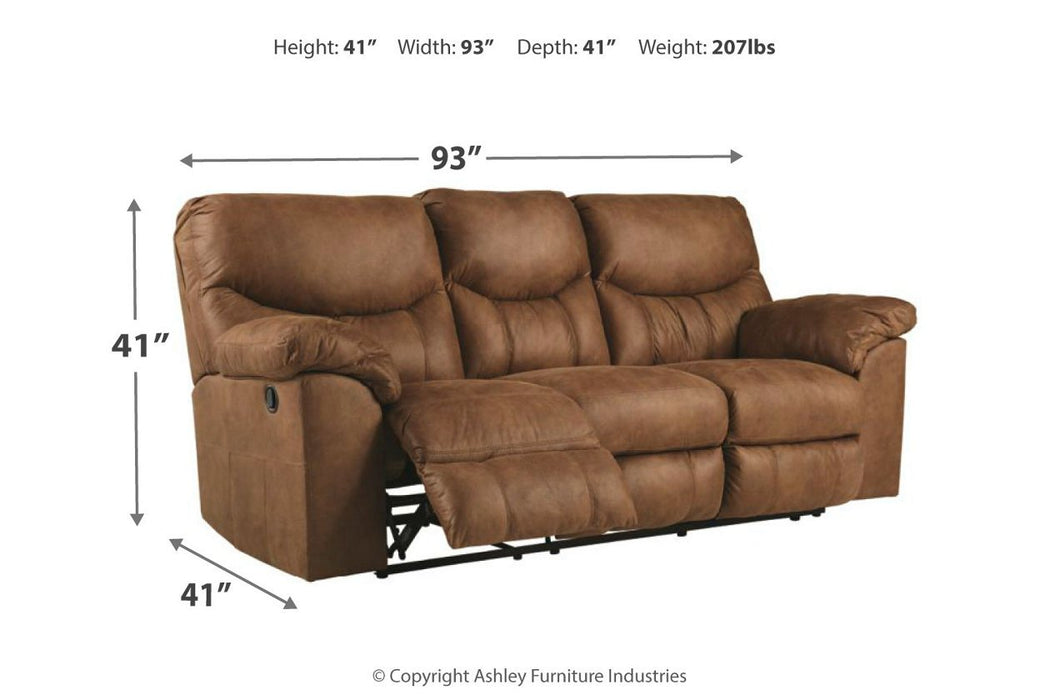 Boxberg Bark Reclining Sofa - 3380288 - Gate Furniture