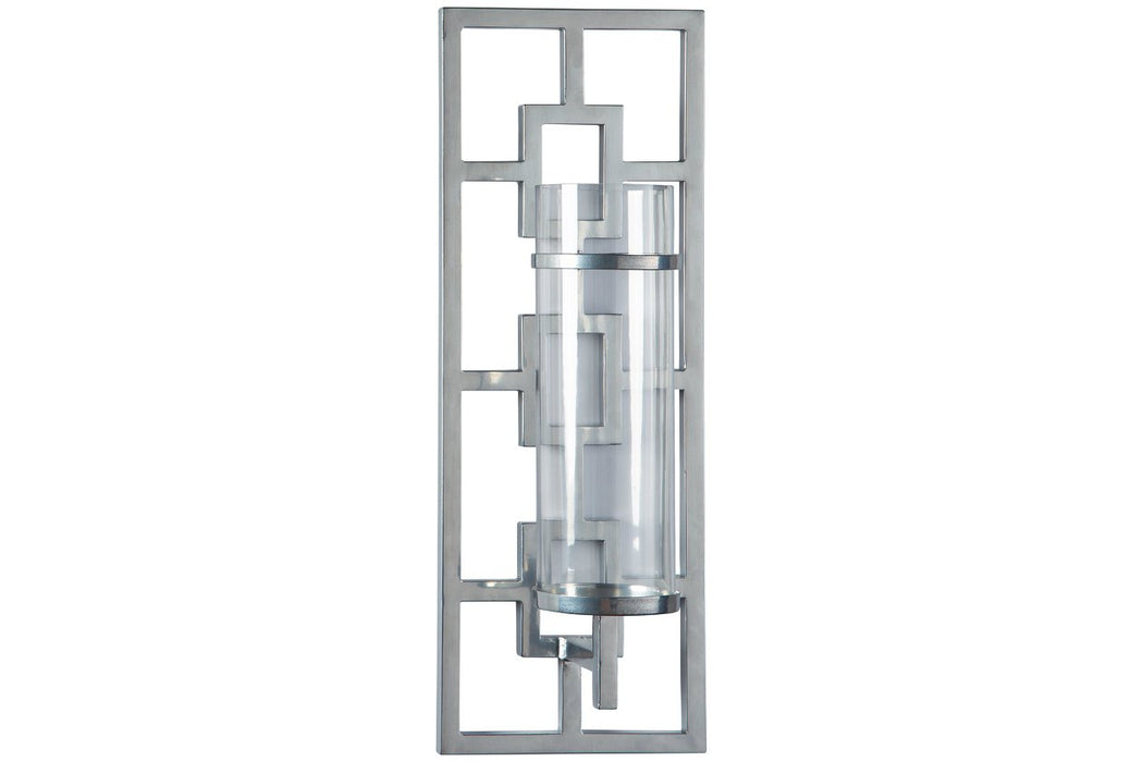 Brede Silver Finish Wall Sconce - A8010190 - Gate Furniture