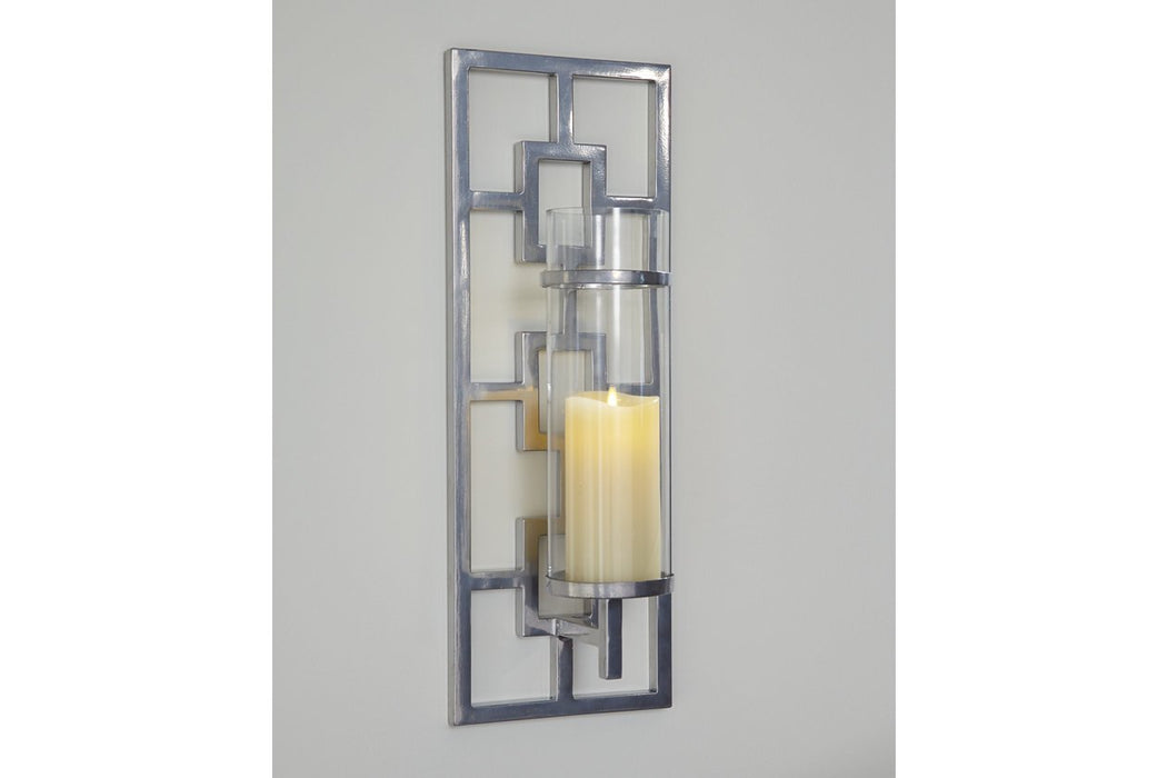 Brede Silver Finish Wall Sconce - A8010190 - Gate Furniture