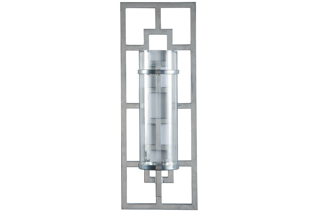 Brede Silver Finish Wall Sconce - A8010190 - Gate Furniture
