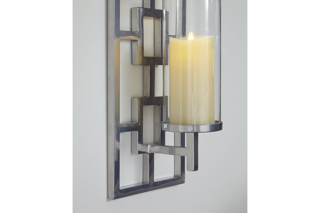 Brede Silver Finish Wall Sconce - A8010190 - Gate Furniture