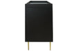 Brentburn Black/Gold Finish Accent Cabinet - A4000260 - Gate Furniture