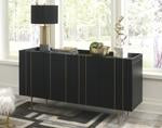 Brentburn Black/Gold Finish Accent Cabinet - A4000260 - Gate Furniture