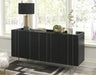 Brentburn Black/Gold Finish Accent Cabinet - A4000260 - Gate Furniture