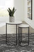 Briarsboro White/Black Accent Table (Set of 2) - A4000225 - Gate Furniture