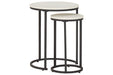 Briarsboro White/Black Accent Table (Set of 2) - A4000225 - Gate Furniture