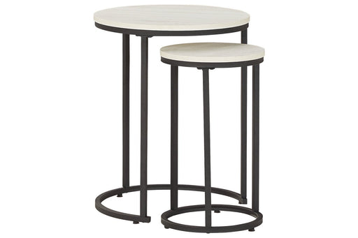 Briarsboro White/Black Accent Table (Set of 2) - A4000225 - Gate Furniture