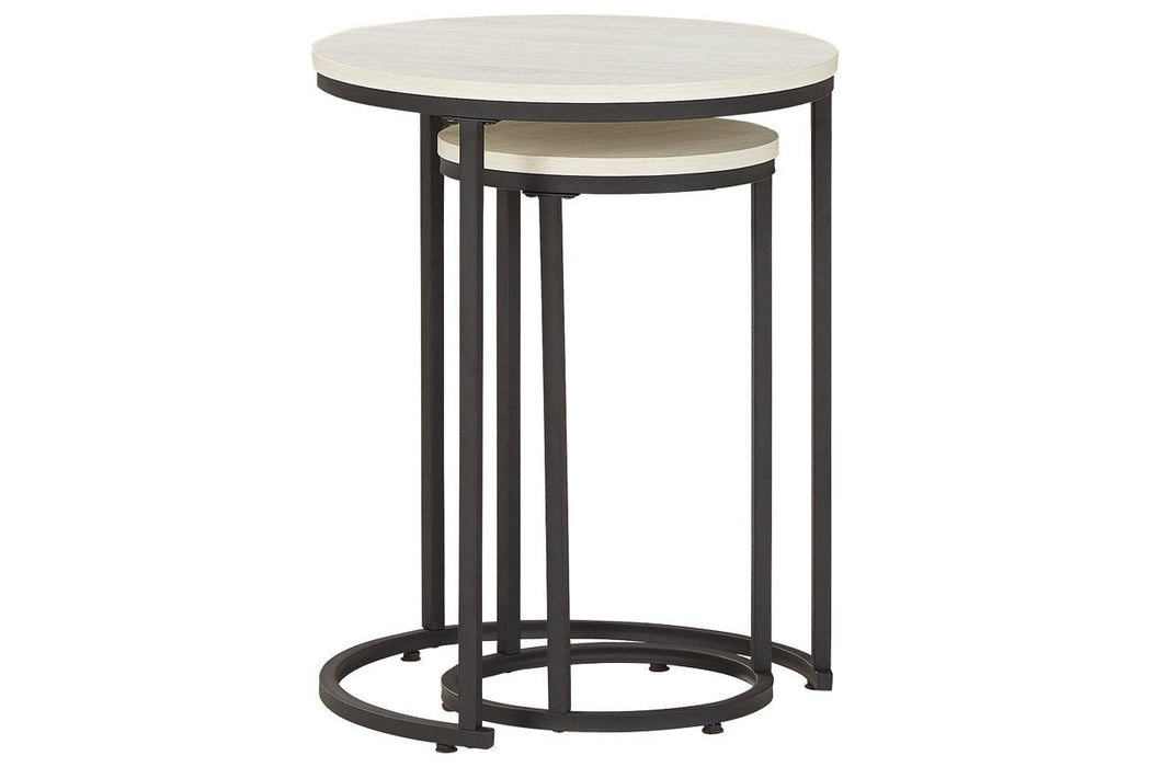 Briarsboro White/Black Accent Table (Set of 2) - A4000225 - Gate Furniture