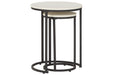 Briarsboro White/Black Accent Table (Set of 2) - A4000225 - Gate Furniture