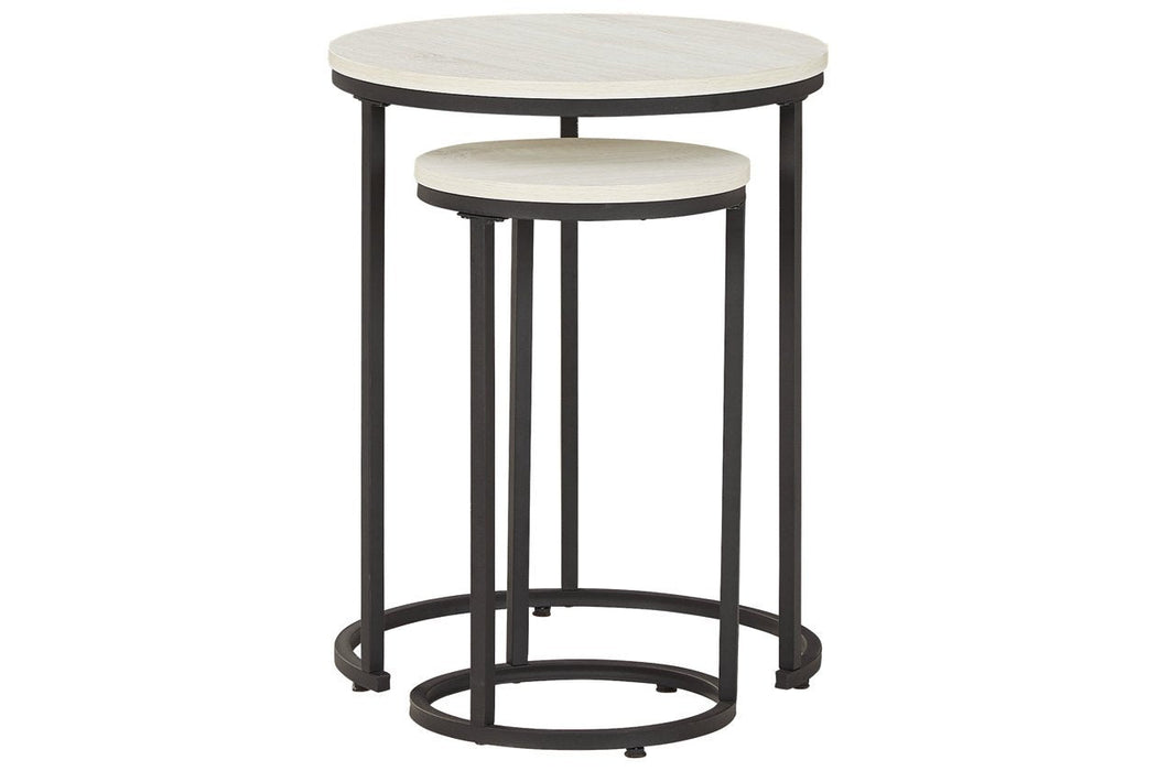 Briarsboro White/Black Accent Table (Set of 2) - A4000225 - Gate Furniture