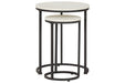 Briarsboro White/Black Accent Table (Set of 2) - A4000225 - Gate Furniture
