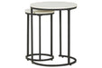 Briarsboro White/Black Accent Table (Set of 2) - A4000225 - Gate Furniture