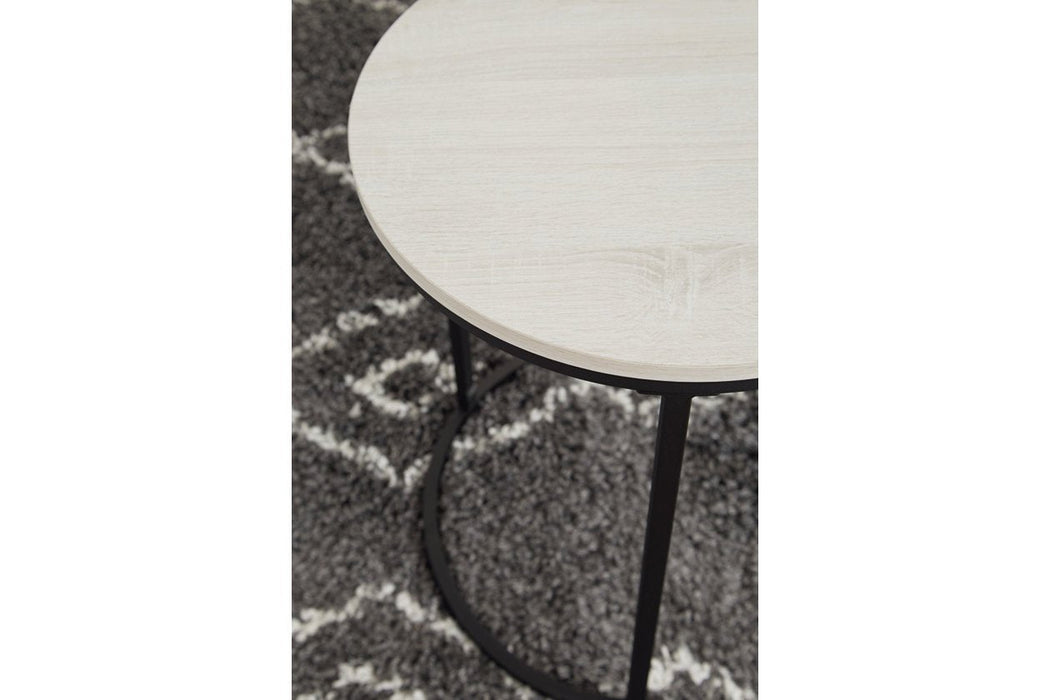 Briarsboro White/Black Accent Table (Set of 2) - A4000225 - Gate Furniture